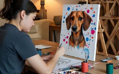 How to draw a Dachshund