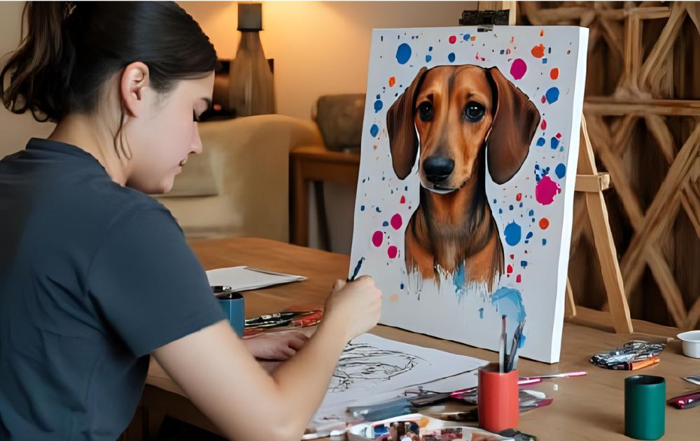 How to draw a Dachshund