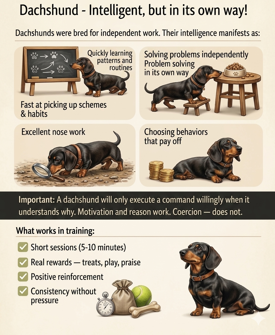 Are dachshunds intelligent